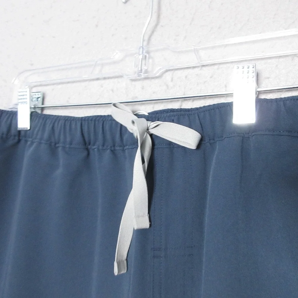 Figs Scrub Pants‎ Men XL Pisco Basic Blue Straight Leg Medical Drawsting NWT